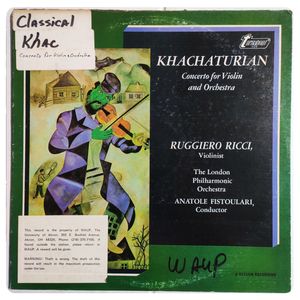 Concerto For Violin And Orchestra · Aram Khachaturian