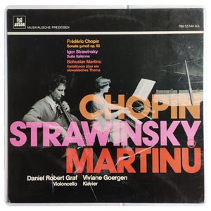 Sonate G-moll Op. 65 / Suite Italienne / Variationen Über Ein Slowakisches Thema · Frédéric Chopin