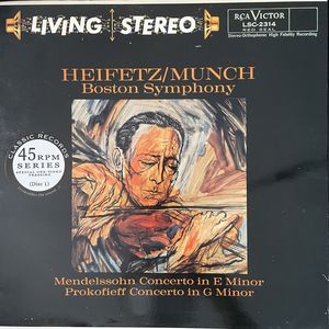 Mendelssohn Concerto In E Minor, Prokofieff Concerto In G Minor · Jascha Heifetz