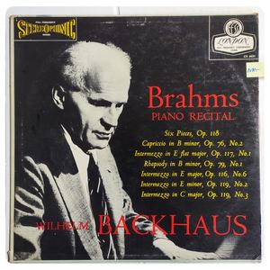 Brahms Piano Recital · Johannes Brahms
