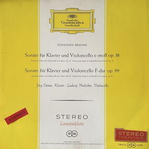 Sonate Für Klavier Und Violoncello E-moll Op. 38 /  Sonate Für Klavier Und Violoncello F-dur Op. 99 · Johannes Brahms