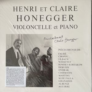 Violoncelle Et Piano · Henri Honegger