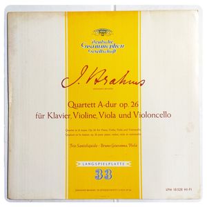 Quartett A-dur Op. 26 Für Klavier, Violine, Viola Und Violoncello · Johannes Brahms