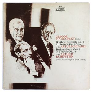 Sonata No. 2 In G Minor, Op. 5 No. 2 / Sonata No. 1 In E Minor, Op. 38 · Gregor Piatigorsky