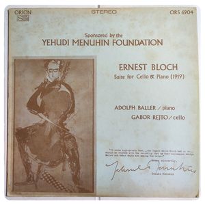 Suite For Cello & Piano (1919) · Ernest Bloch