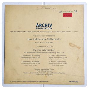 Die Vier Jahreszeiten (Il Cimento Dell'Armonia E Dell'Inventione Op.8 Nr.1-4) · Antonio Vivaldi