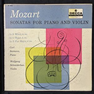 Mozart Sonatas for Piano and Violin · Carl Seemann