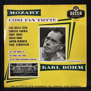 Cosi Fan Tutte · Wolfgang Amadeus Mozart