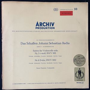 Suiten Für Violoncello Solo Nr.5 C-Moll, BWV 1011 / Nr.6 D-Dur, BWV 1012 · Johann Sebastian Bach