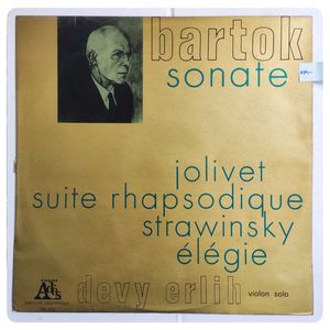 Sonate / Suite Rhapsodique / Élégie · Béla Bartók