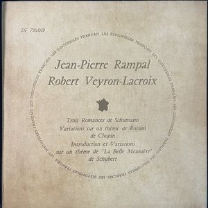 Trois Romances / Variations Sur Un Thème De Rossini / Introduction Et Variations Sur Un Thème De "La Belle Meunière" · Robert Schumann