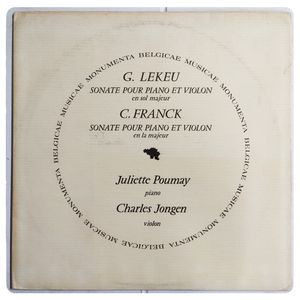 Sonates Pour Piano Et Violon · Guillaume Lekeu