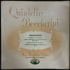 Quintet In C ,Op 25,Etc · Luigi Boccherini