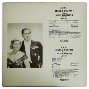 A.N.N.A. Record Company Presents Jussi Bjoerling · Jussi Björling