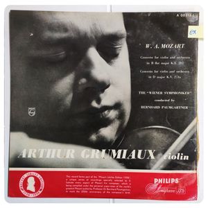 Concerto For Violin And Orchestra In B Flat Major K.V.207 / D Major K.V.271a · Wolfgang Amadeus Mozart