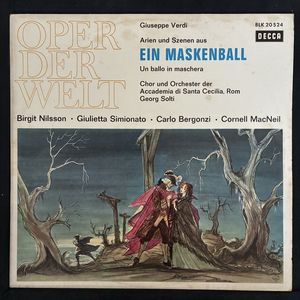 Arien Und Szenen Aus Ein Maskenball = Un Ballo In Maschera · Giuseppe Verdi