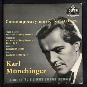 Contemporary Music For Strings · Frank Martin