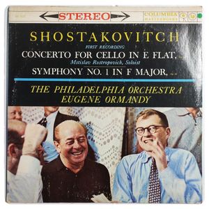 Concerto For Cello In E Flat, Op. 107 / Symphony No. 1 In F Major, Op. 10 · Dmitri Shostakovich
