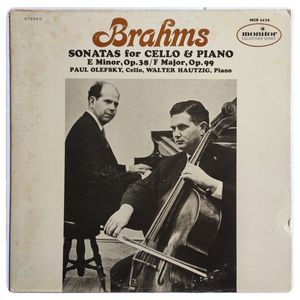 Sonatas For Cello & Piano E Minor, Op. 38 / F Major, Op. 99 · Johannes Brahms